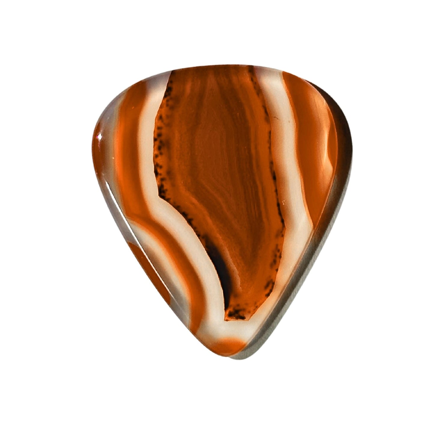 Designer Brazilian Agate / Heavy stone guitar pick / Electric guitar pick