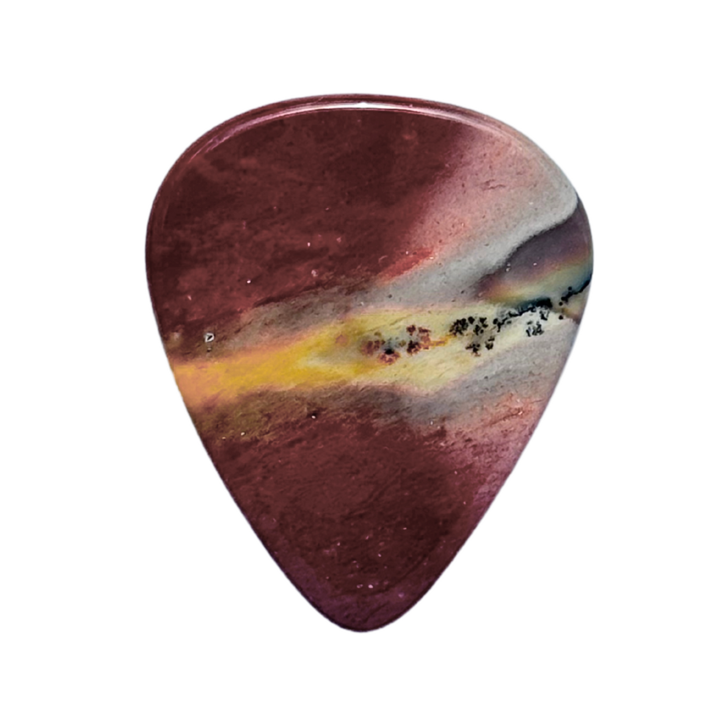 Dendritic Agate / Medium stone guitar pick / Acoustic guitar pick / Electric guitar pick