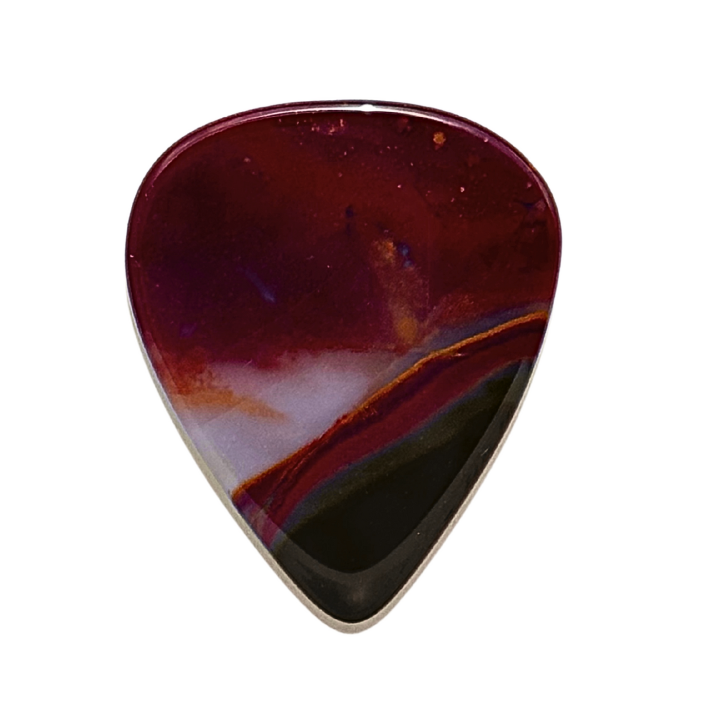 Jafar Jasper / Medium stone guitar pick / Acoustic guitar pick / Electric guitar pick