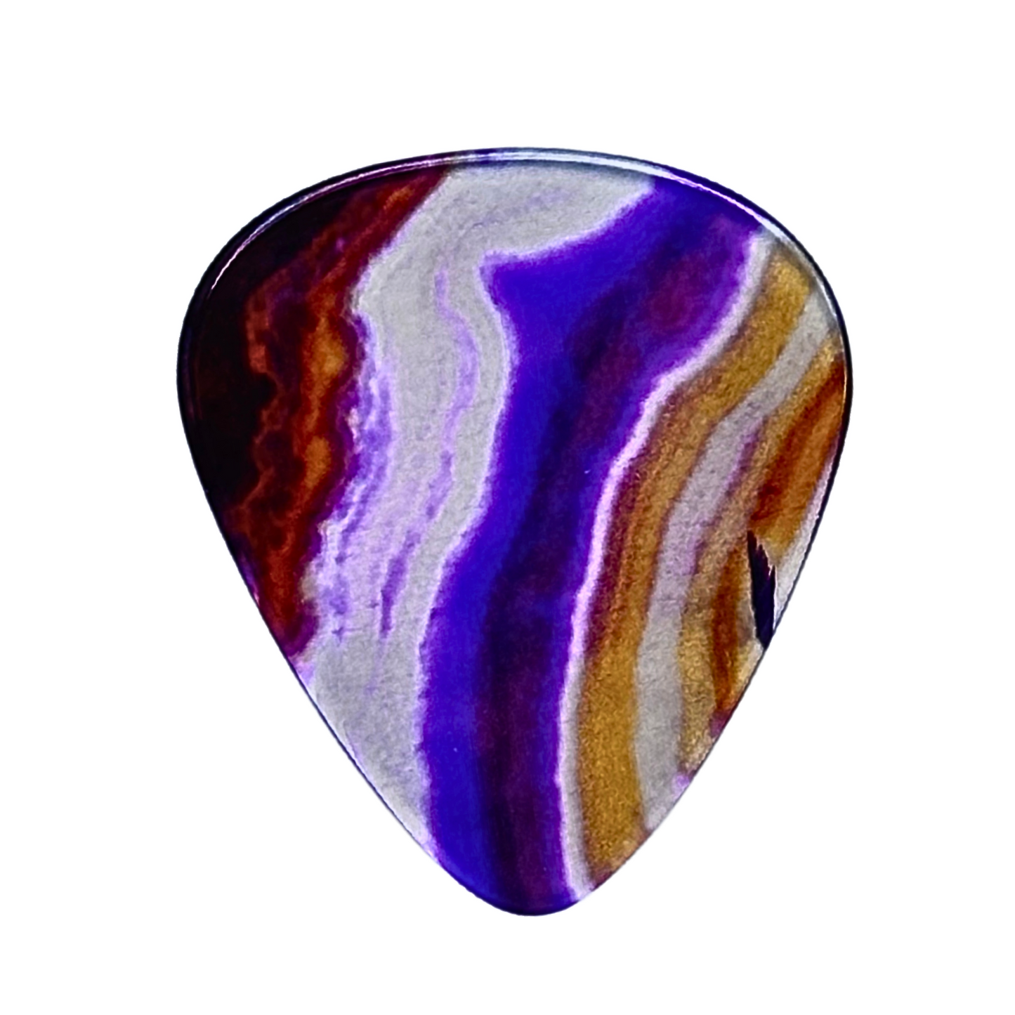 Designer Brazilian Agate / Thin stone guitar pick