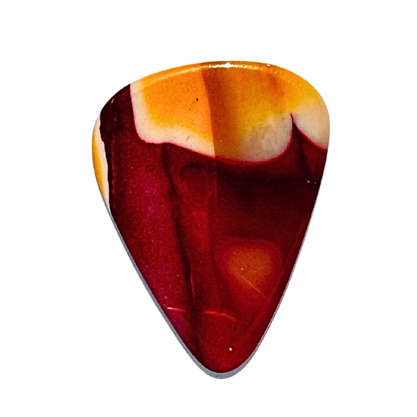 Mookaite Jasper / Thin stone guitar pick / Acoustic guitar pick