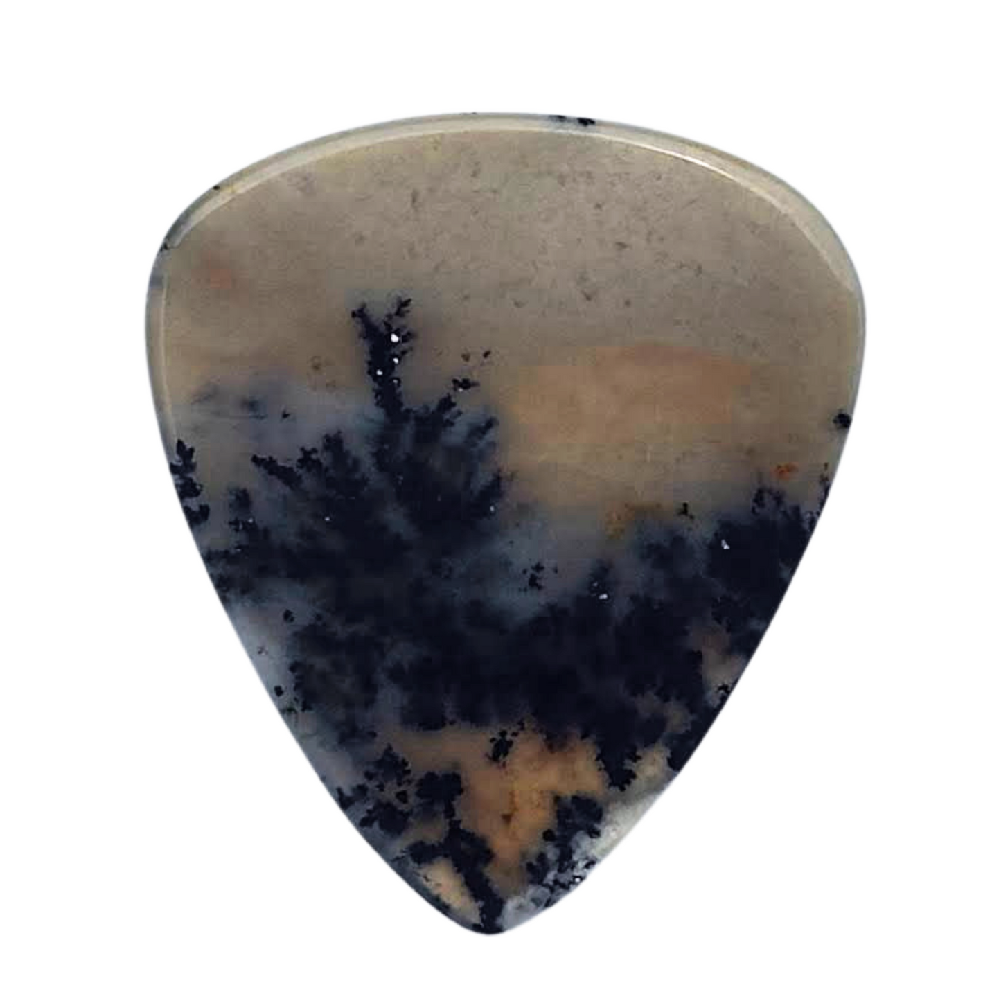 Dendritic Agate / Thin stone guitar pick / Acoustic Guitar Pick / Collector Series