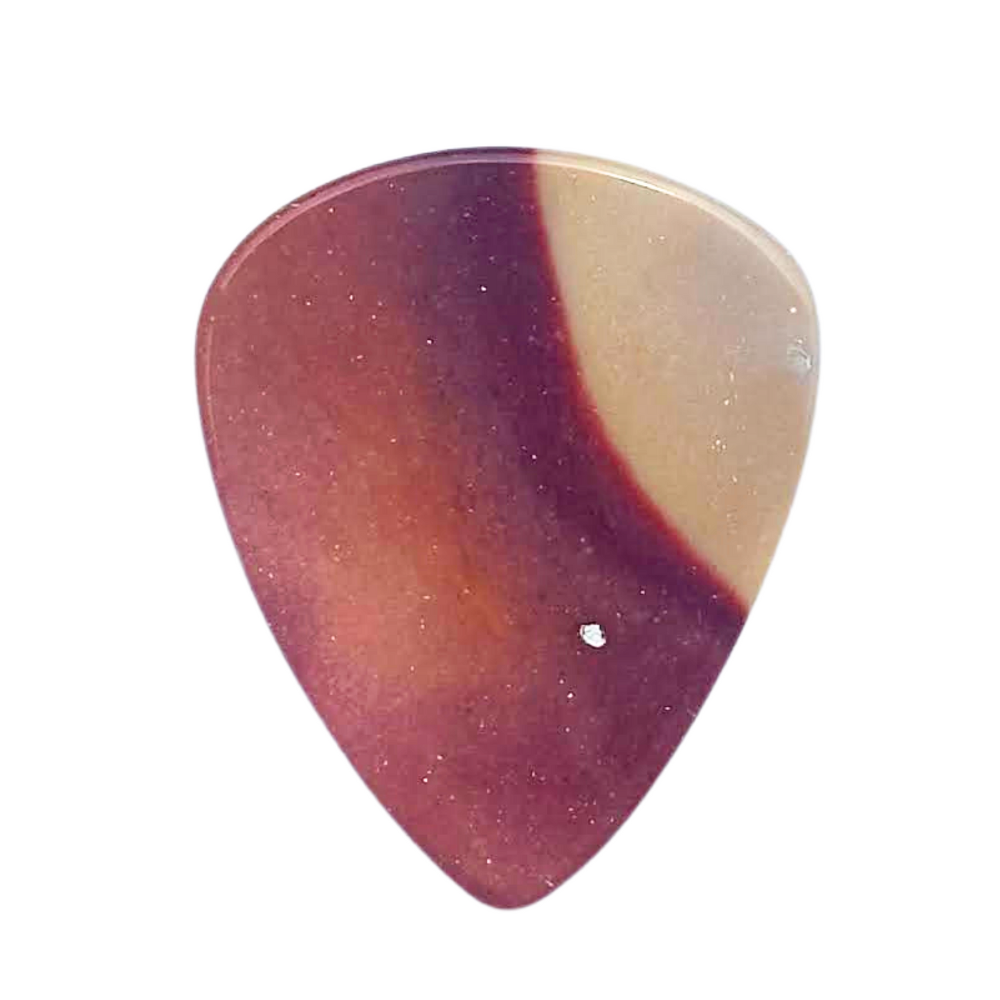 Mookaite Jasper / Thin stone guitar pick / Acoustic Guitar Pick