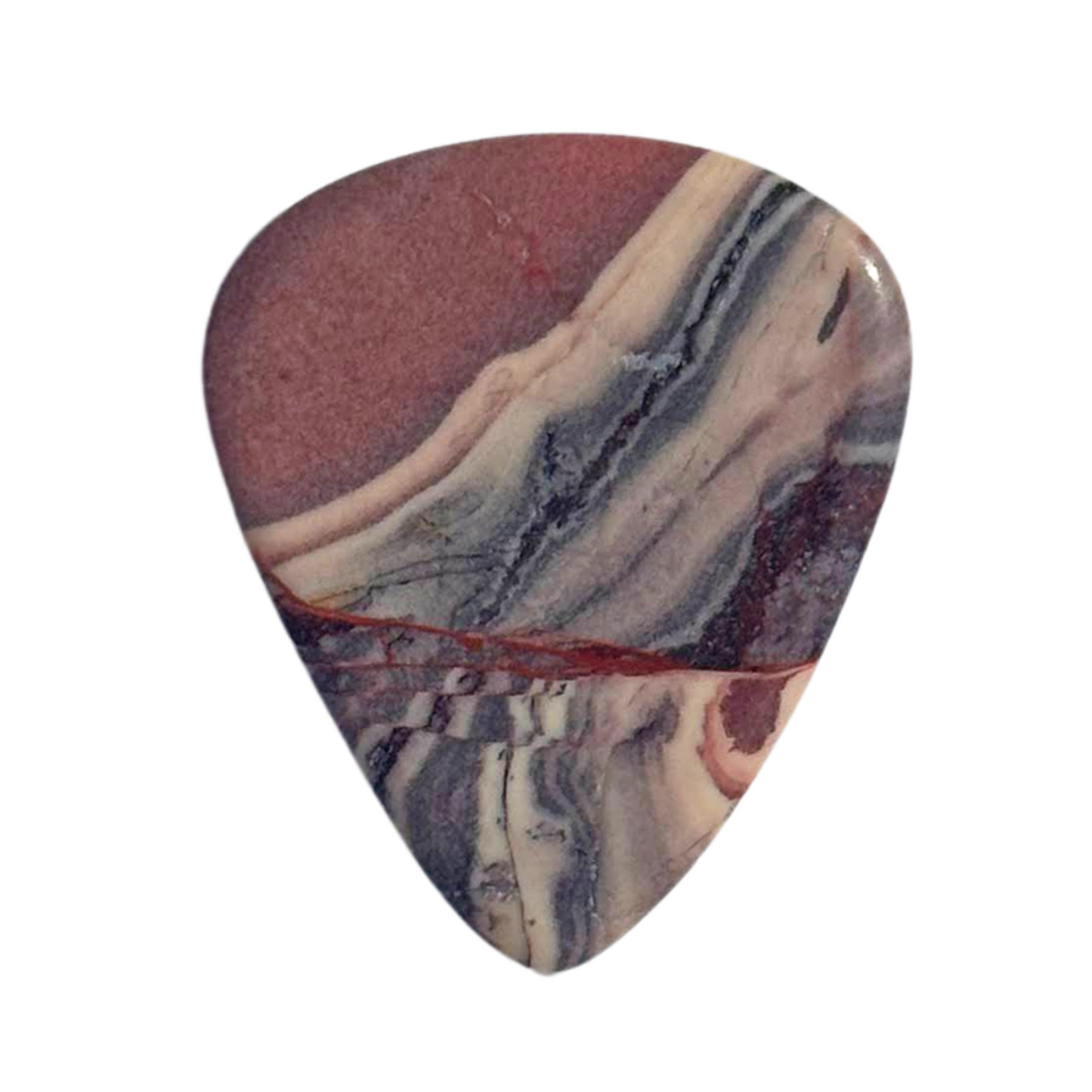 Porcelain Jasper Stone / Medium stone guitar pick / Collector Series