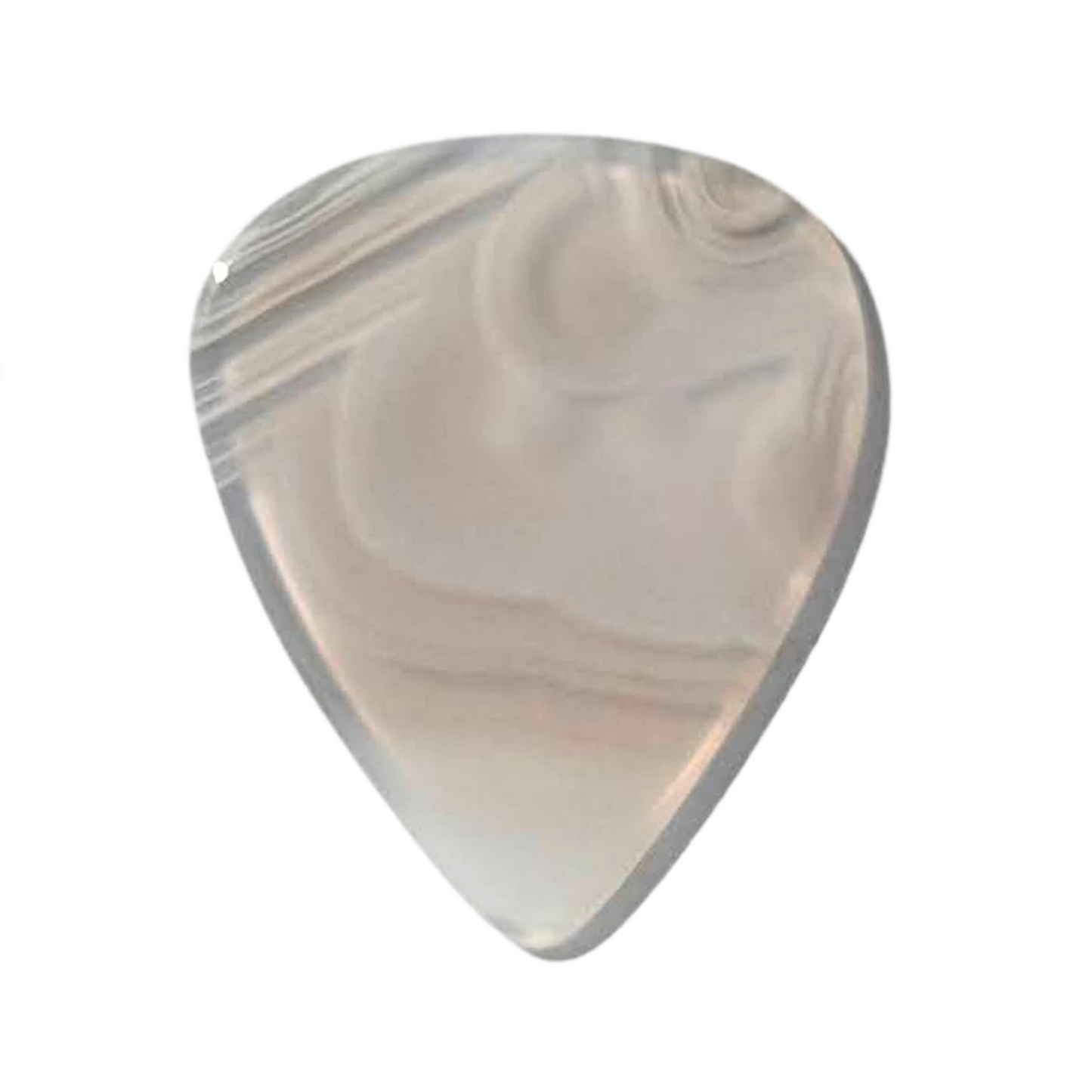 Plume Agate / Medium stone guitar pick / Acoustic guitar pick / Electric guitar pick