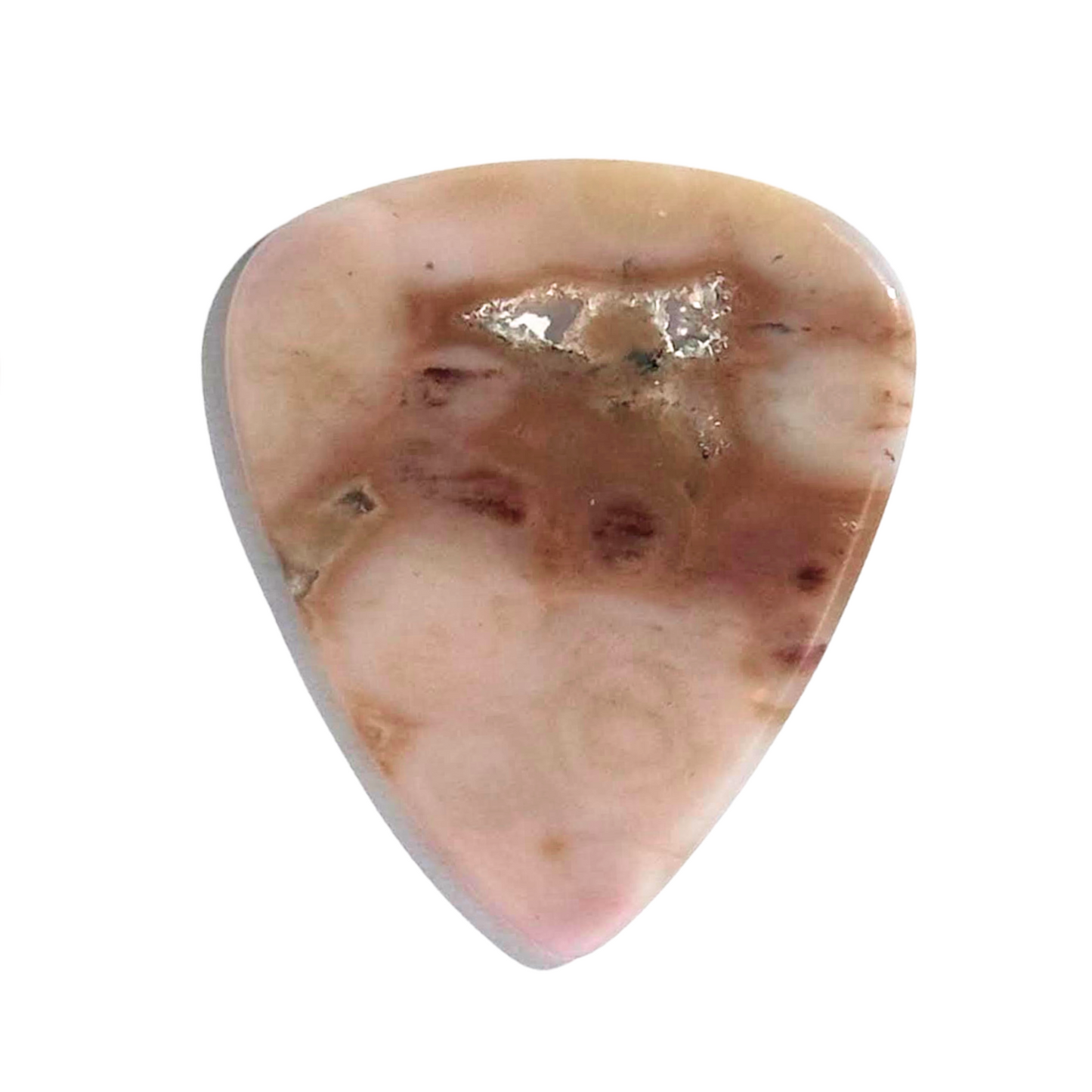 Ocean Jasper / Thin stone guitar pick / Acoustic Guitar Pick / Collector Series