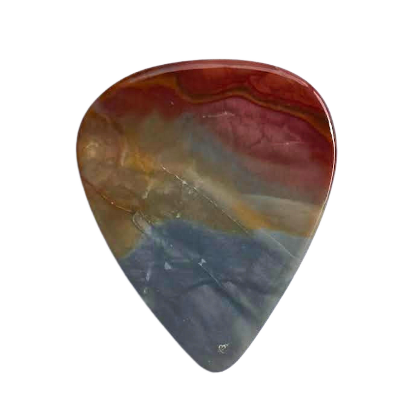 Polychromatic Jasper / Heavy stone guitar pick