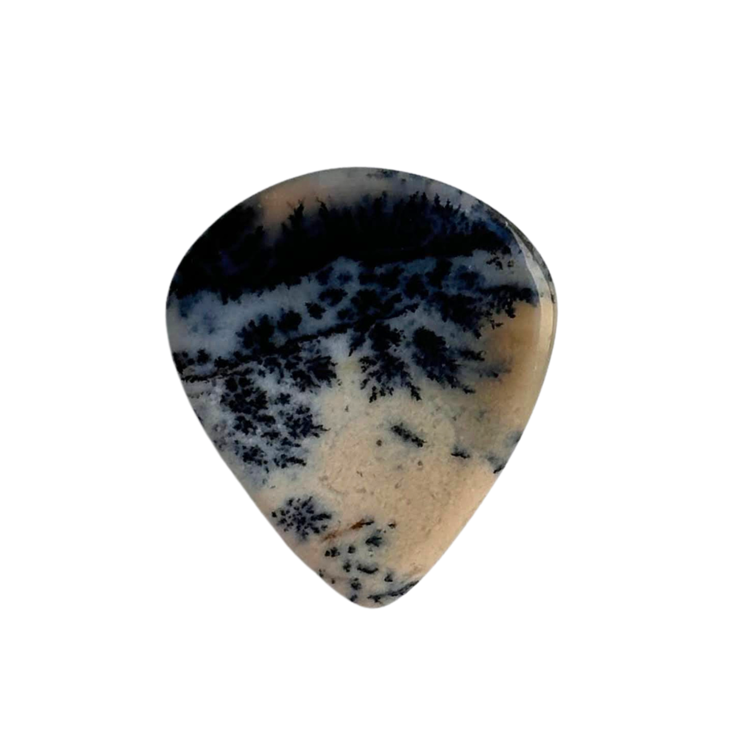 Dendritic Agate / Heavy stone Jazz / Ukulele pick