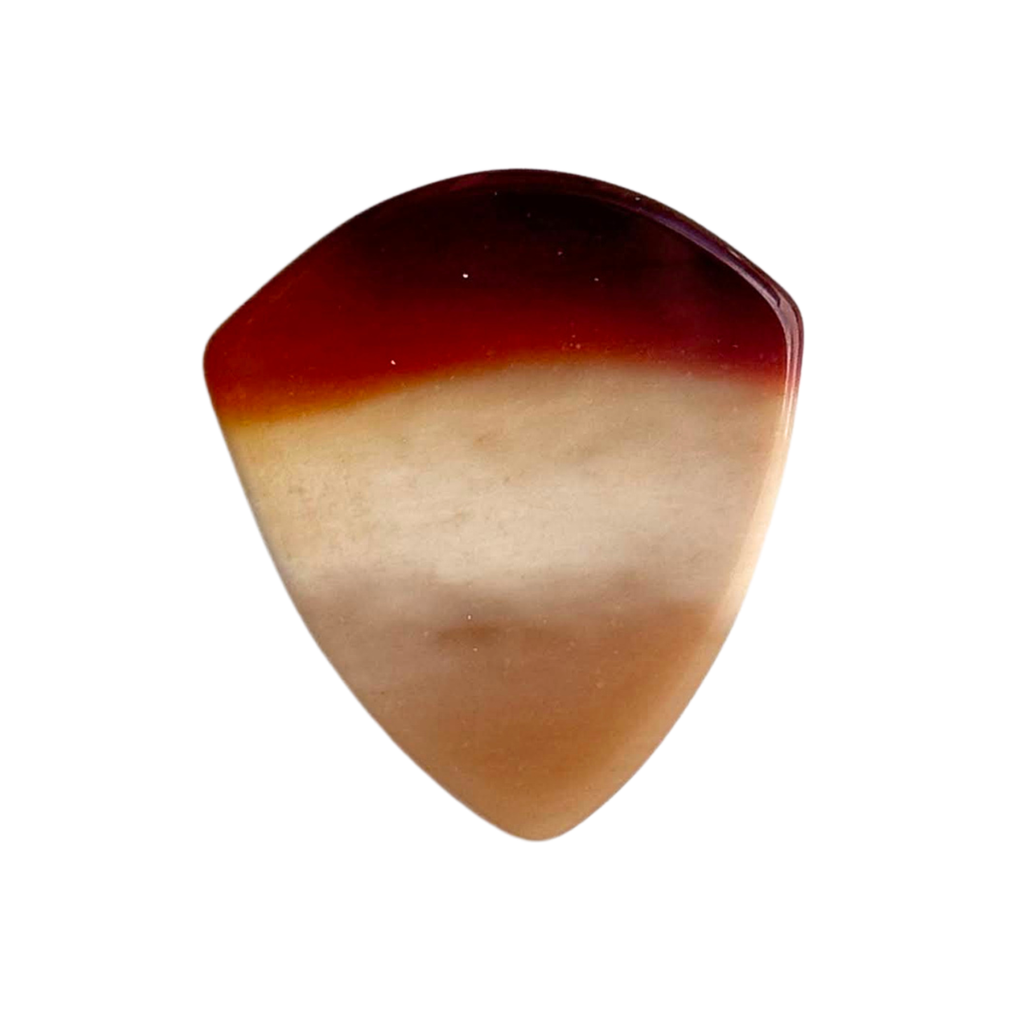 Australian Mookaite Jasper / Thin Jazz XL Stone Guitar Pick