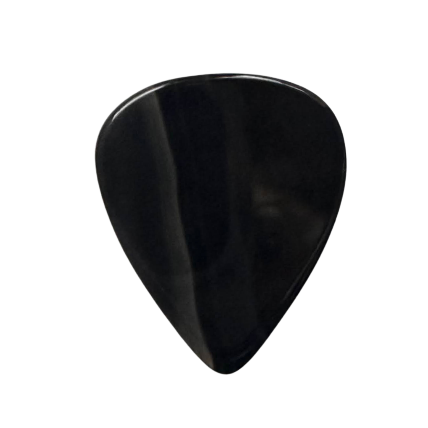 black and clear stripe stone guitar pick