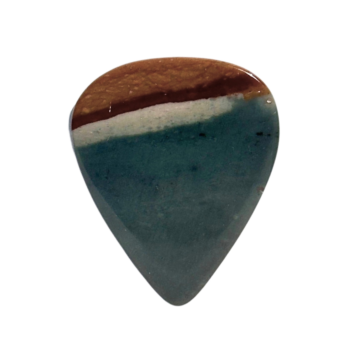 brown gray blue gradient stone guitar pick
