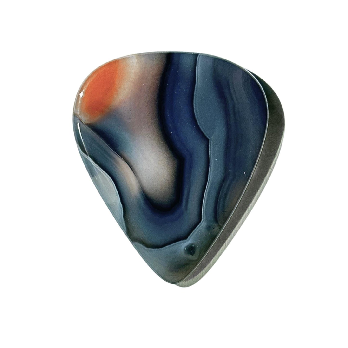 Designer Brazilian Agate / Heavy stone guitar pick / Electric guitar pick