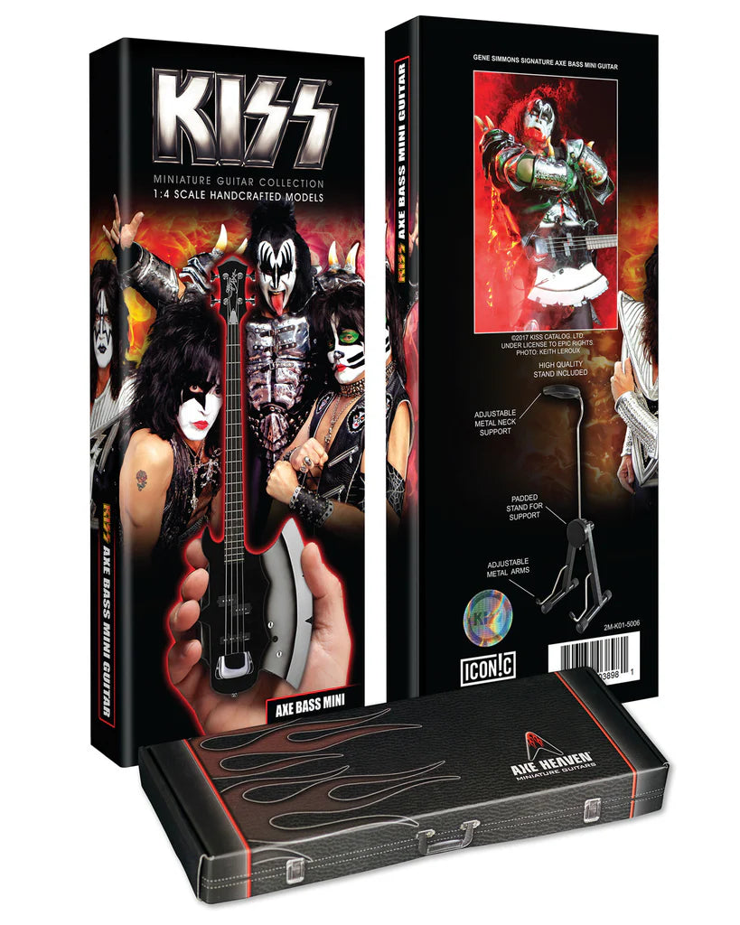 KISS Gene Simmons Signature AXE Bass Mini Guitar Model
