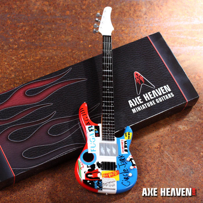 Michael Flea Balzary Signature Psycho Flea Miniature Bass Guitar Replica Collectible