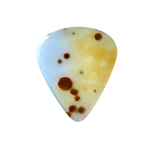 Polka Dot Agate / Thin stone guitar pick / Acoustic Guitar Pick