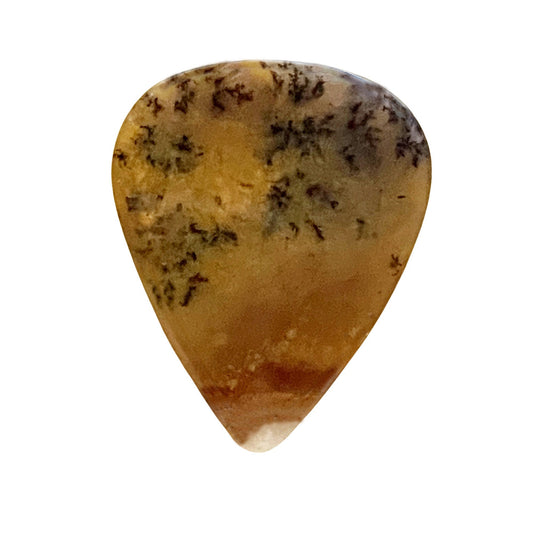 Dendritic Agate Heavy Stone Guitar Pick -Electric Guitar Pick. Item # 5215