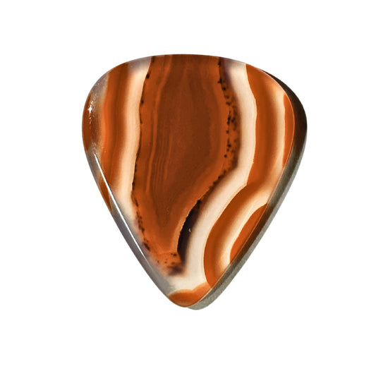 Designer Brazilian Agate / Heavy stone guitar pick / Electric guitar pick