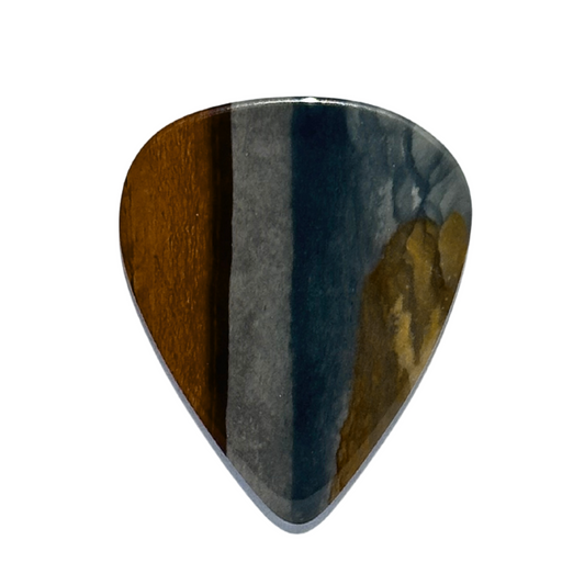 Polychromatic Jasper / Thin stone guitar pick