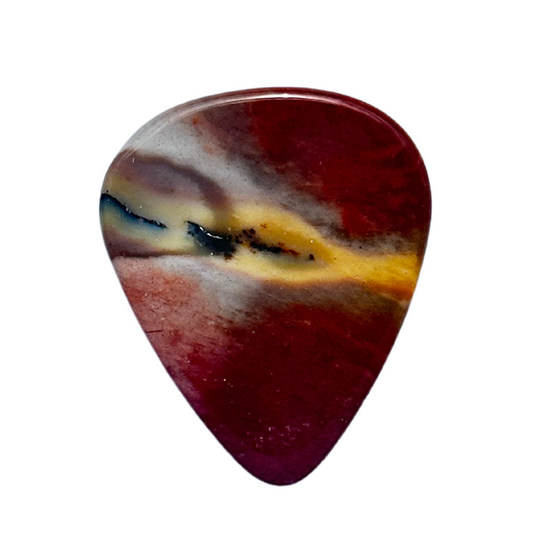 Dendritic Agate / Medium stone guitar pick / Acoustic guitar pick / Electric guitar pick