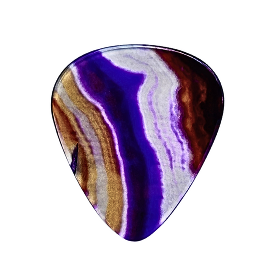 Designer Brazilian Agate / Thin stone guitar pick