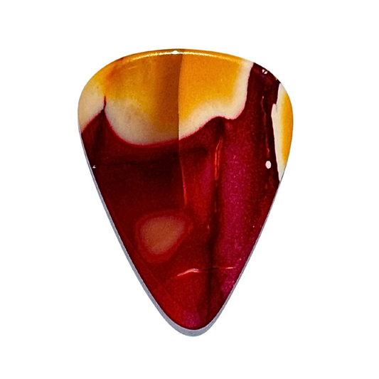 Mookaite Jasper / Thin stone guitar pick / Acoustic guitar pick