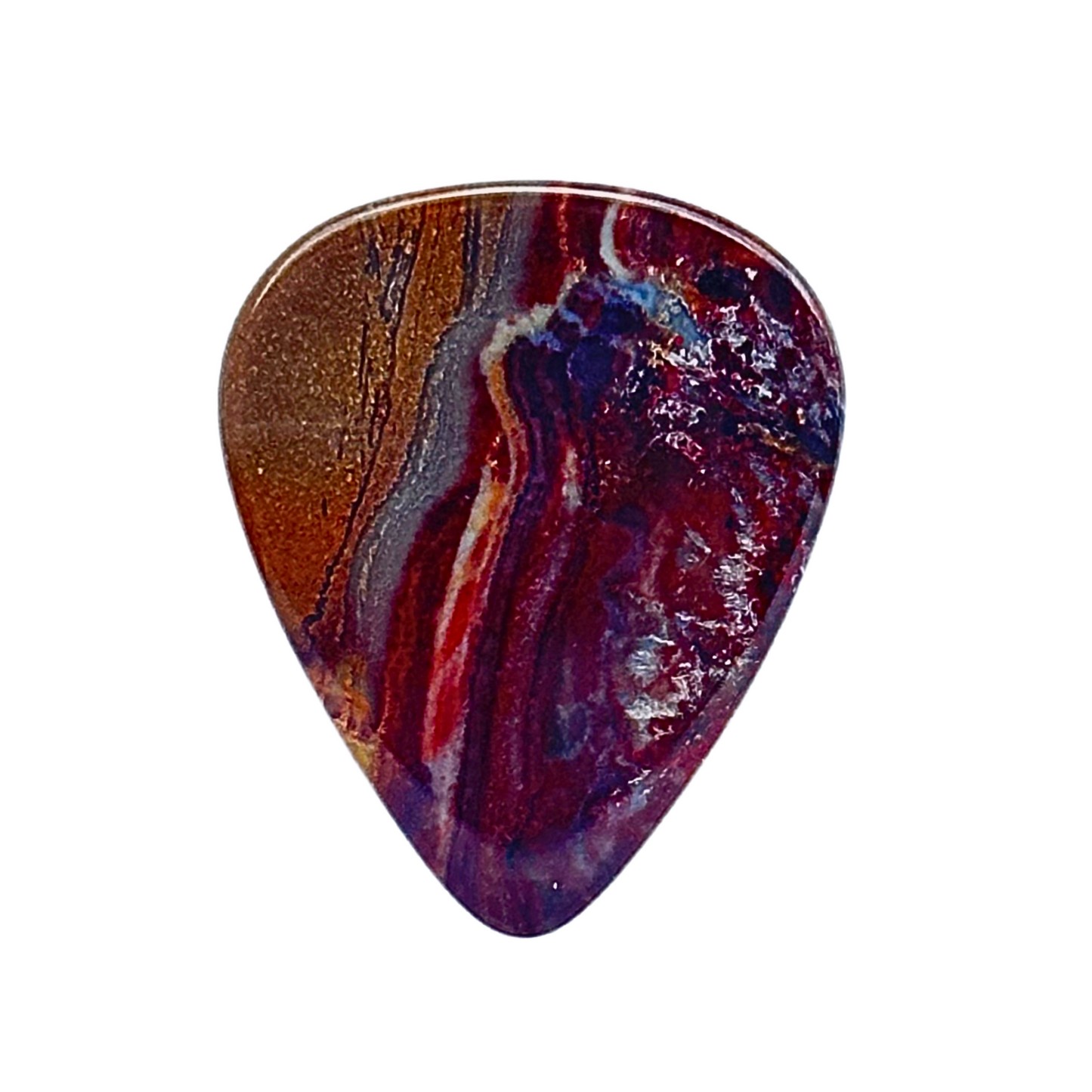 Serape Lace Agate / Heavy stone guitar pick