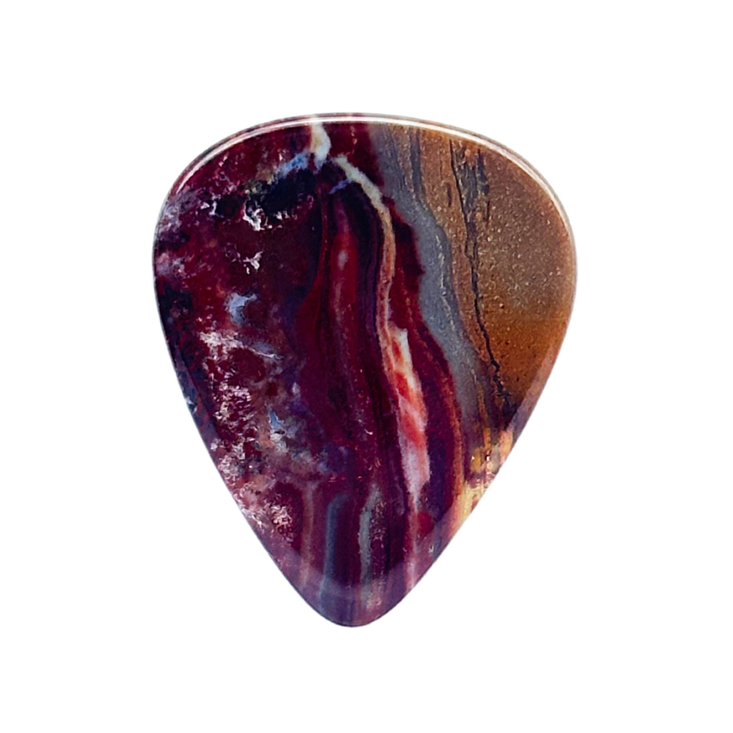 Serape Lace Agate / Heavy stone guitar pick