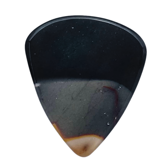 Chromatic Jasper / Thin stone guitar pick / Acoustic Guitar Pick