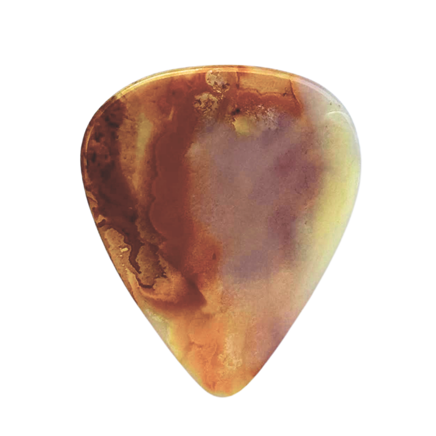 Coffee Lace Agate / Medium stone guitar pick / Acoustic guitar pick / Electric guitar pick / Collector Series