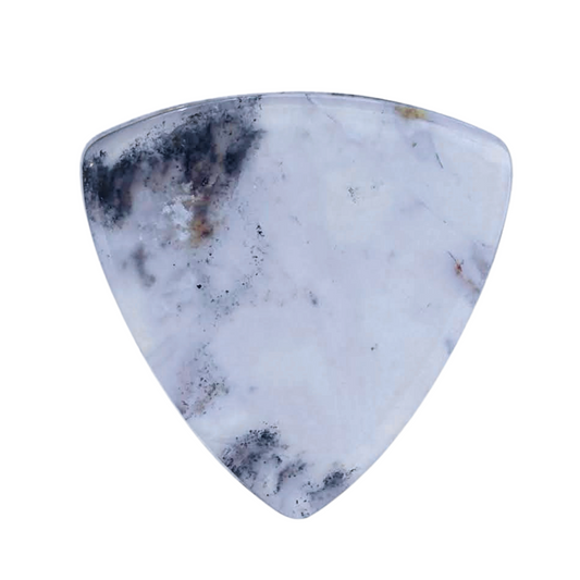 Graveyard Plume Agate / Medium Stone Bass Pick / Bass pick