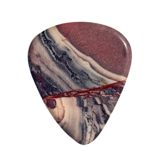 Porcelain Jasper Stone / Medium stone guitar pick / Collector Series