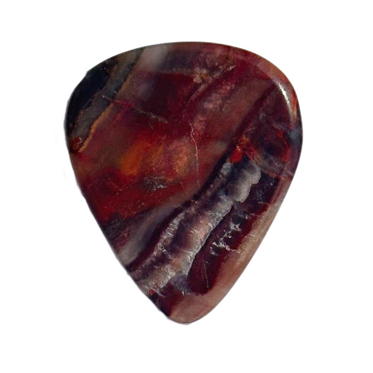 Serape Lace Agate / Medium stone guitar pick / Acoustic guitar pick / Electric guitar pick