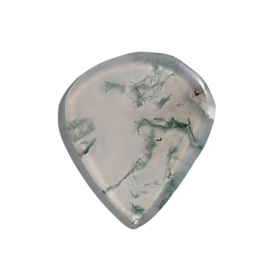 Green Moss Agate / Thin stone Jazz / Ukulele pick