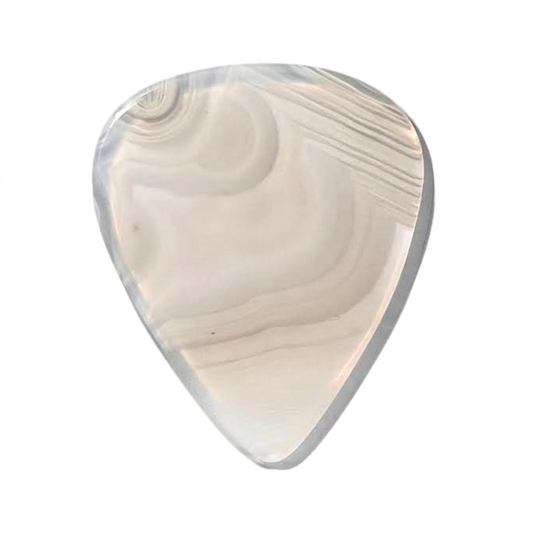 Plume Agate / Medium stone guitar pick / Acoustic guitar pick / Electric guitar pick