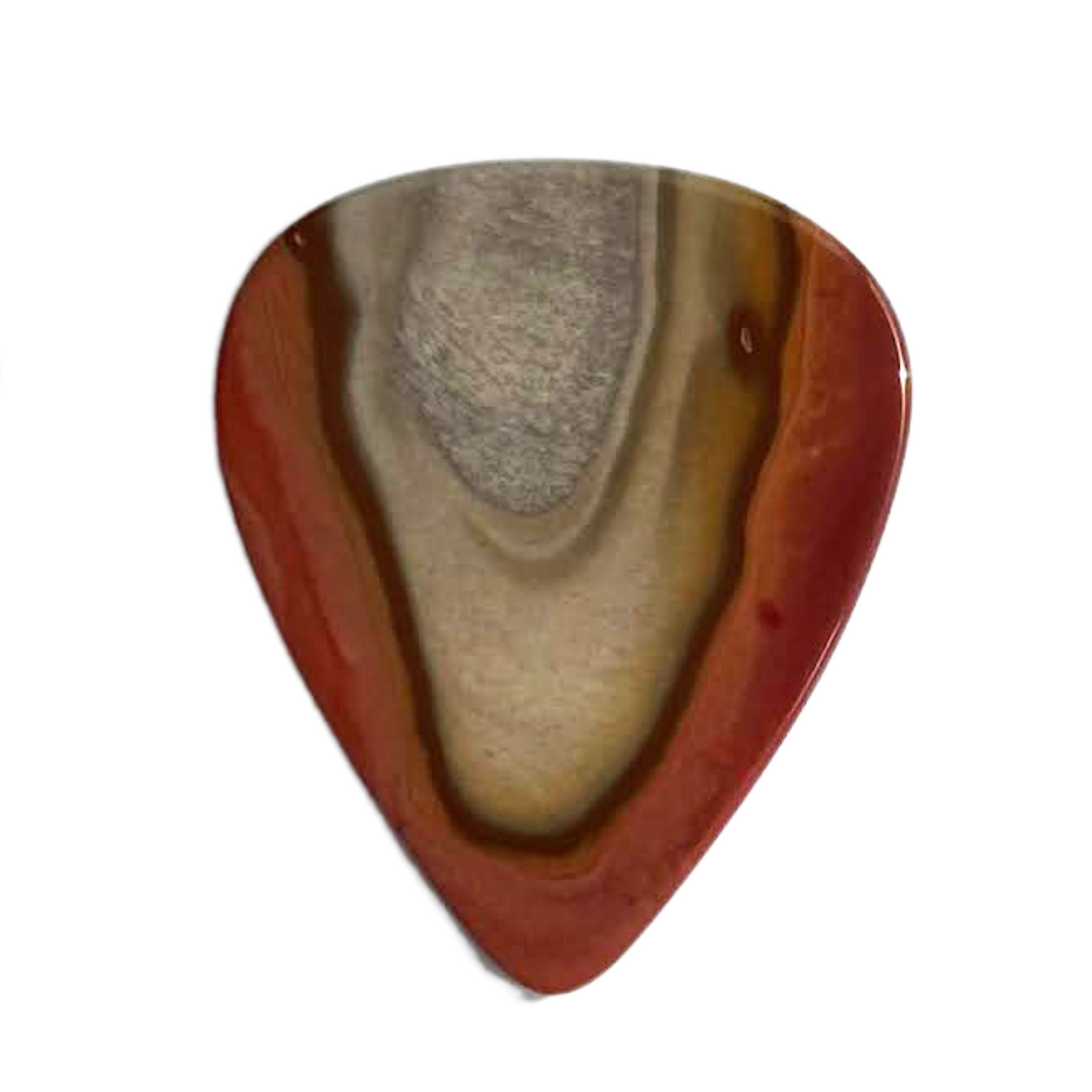 Royal Imperial Jasper / Thin stone guitar pick / Acoustic guitar pick