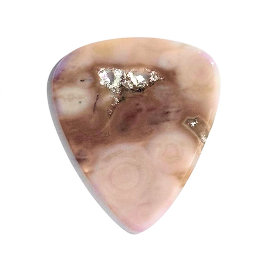 Ocean Jasper / Thin stone guitar pick / Acoustic Guitar Pick / Collector Series