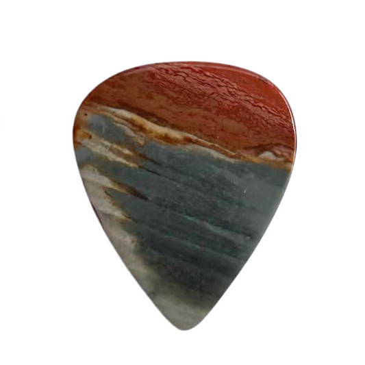 Polychromatic Jasper / Medium stone guitar pick / Acoustic guitar pick / Electric guitar pick