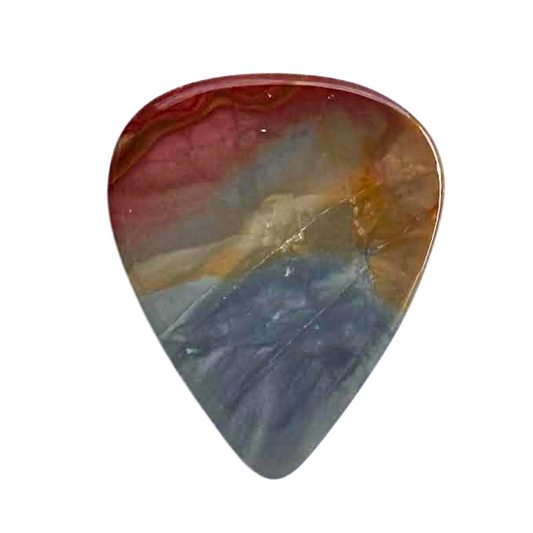 Polychromatic Jasper / Heavy stone guitar pick