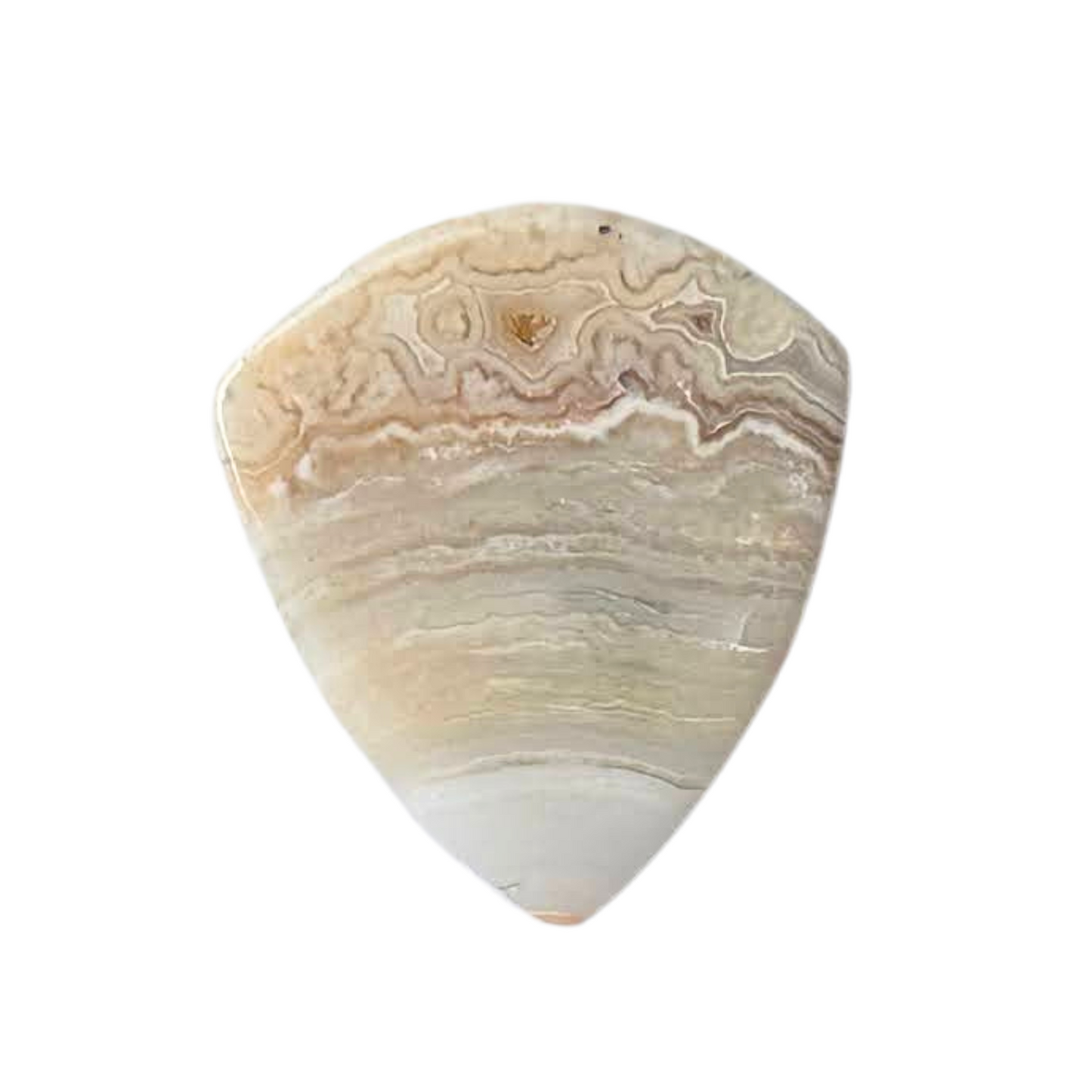Lace Agate / Heavy Jazz XL Stone Guitar Pick