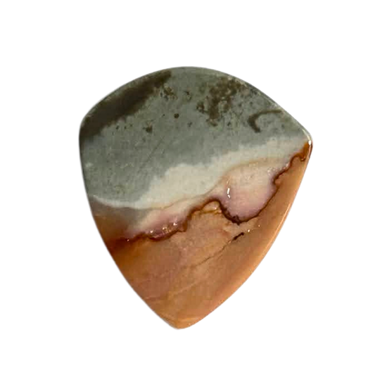 Polychromatic Jasper / Thin Jazz XL Stone Guitar Pick