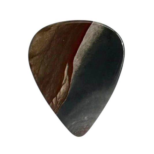 Landscape Jasper / Heavy stone guitar pick