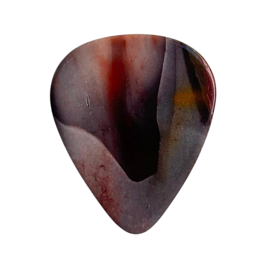 Serape Jasper / Thin stone guitar pick / Acoustic guitar pick