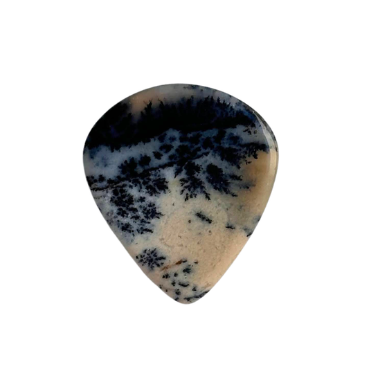 Dendritic Agate / Heavy stone Jazz / Ukulele pick