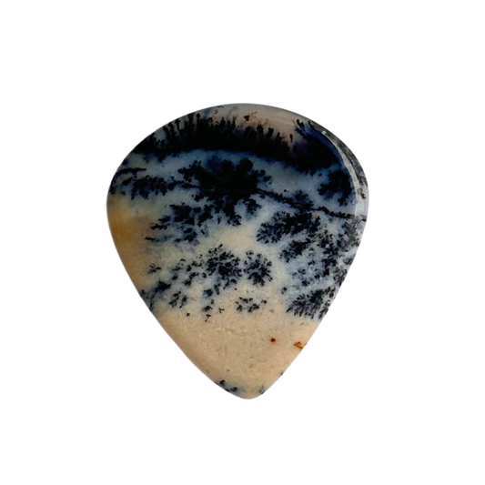 Dendritic Agate / Heavy stone Jazz / Ukulele pick