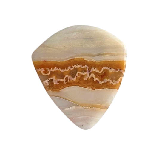 Crazy Lace Agate / Thin stone Jazz / Ukulele pick / Collector Series