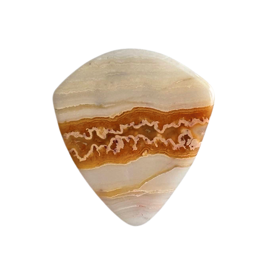 Crazy Lace Agate / Thin stone Jazz / Ukulele pick / Collector Series