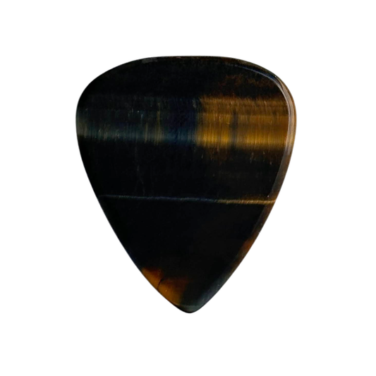 Tiger's Eye / Thin stone guitar pick / Acoustic guitar pick