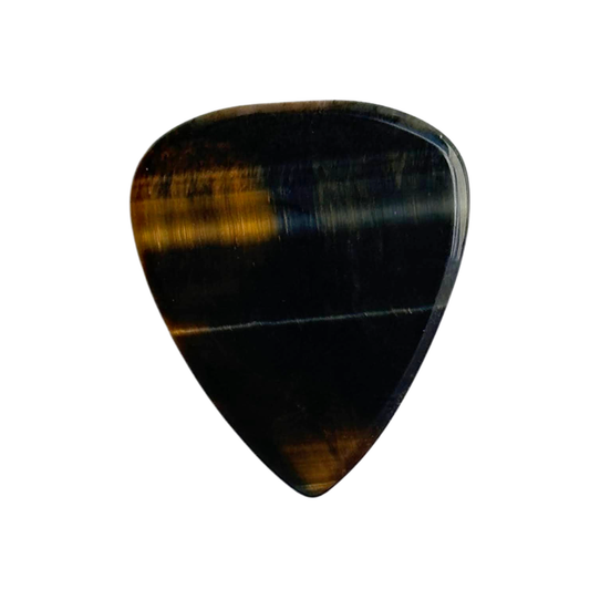 Tiger's Eye / Thin stone guitar pick / Acoustic guitar pick