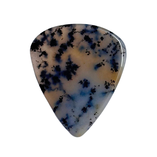 Dendritic Agate / Thin stone guitar pick / Acoustic guitar pick