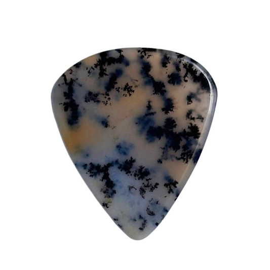 Dendritic Agate / Thin stone guitar pick / Acoustic guitar pick